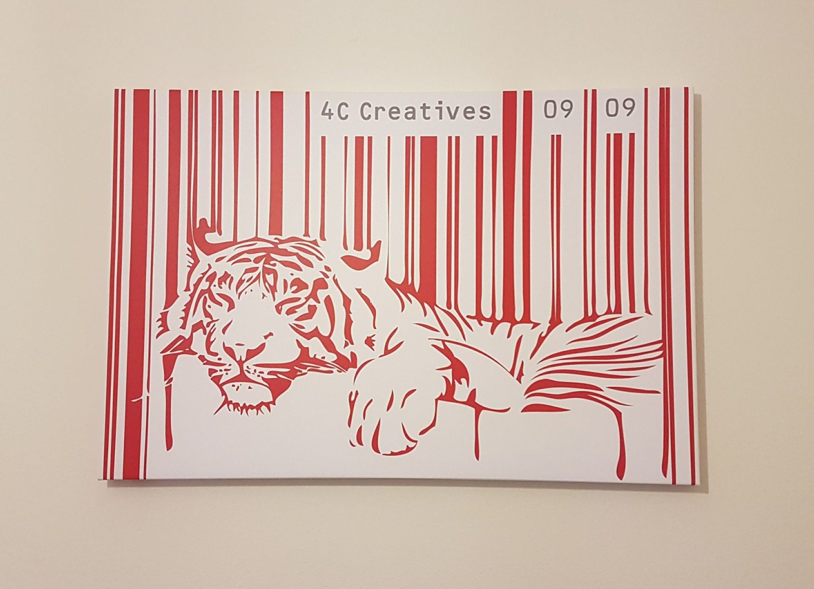 tiger barcode canvas graphic design doncaster