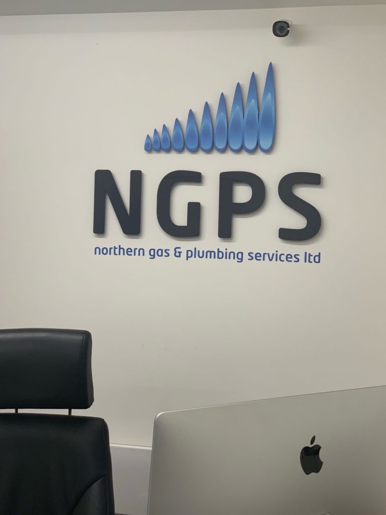 3D Style Logo Signs for Northern Gas & Plumbing Services based in Doncaster
