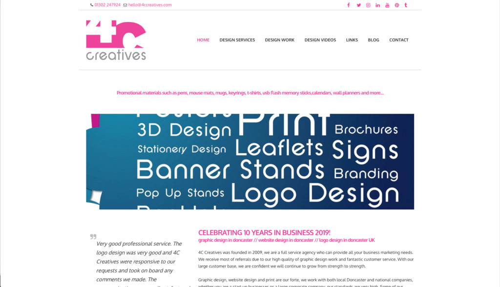 4C Creartives Website Design Doncaster